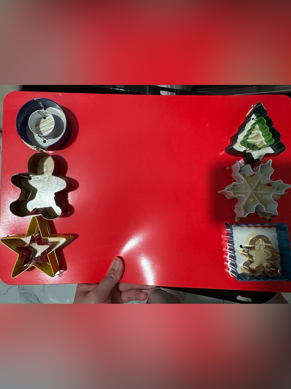0 pieces Cookie Cutters Christmas Tree,Snowflake,star,Gingerbread Man, Circle N